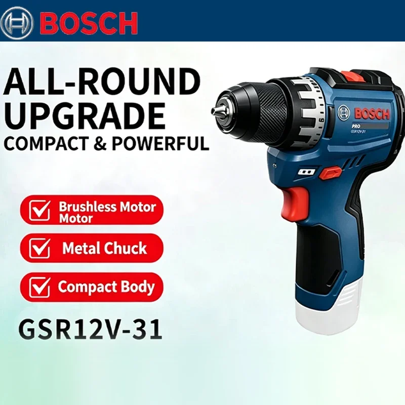 Home Improvement Us - Bosch GSR 12V-31 Bürstenloser Elektrobohrer mit
