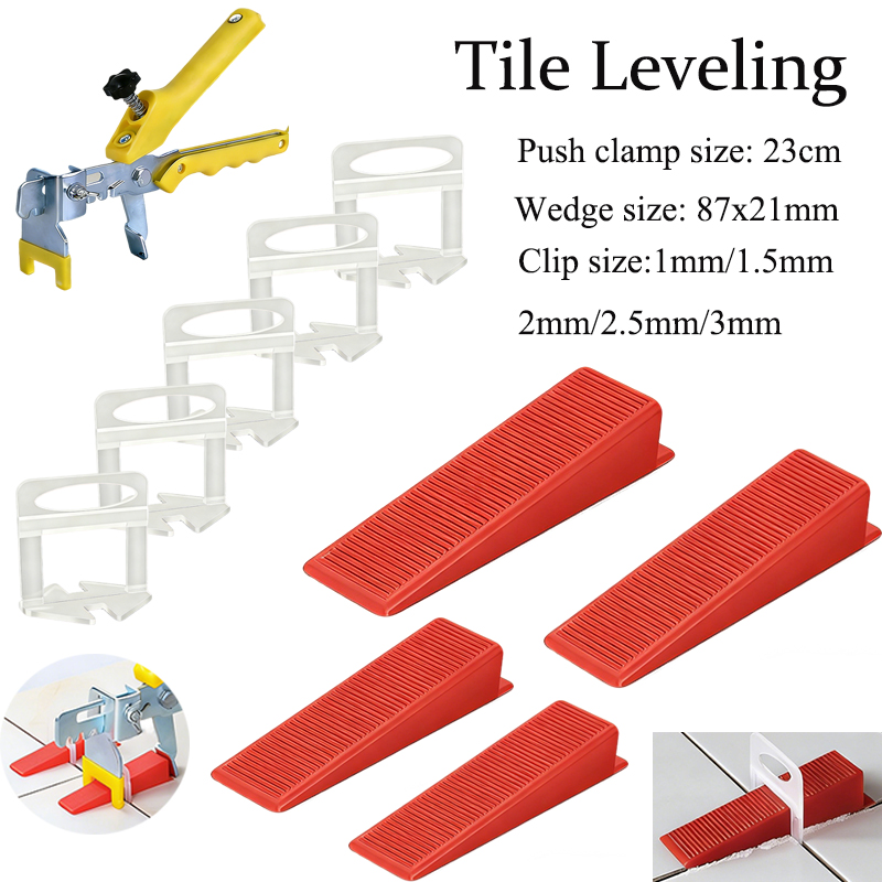 Tile Leveling Clip - 50-151-teiliges Fliesen-Nivelliersystem mit Abstandshalterclips & Keilzange