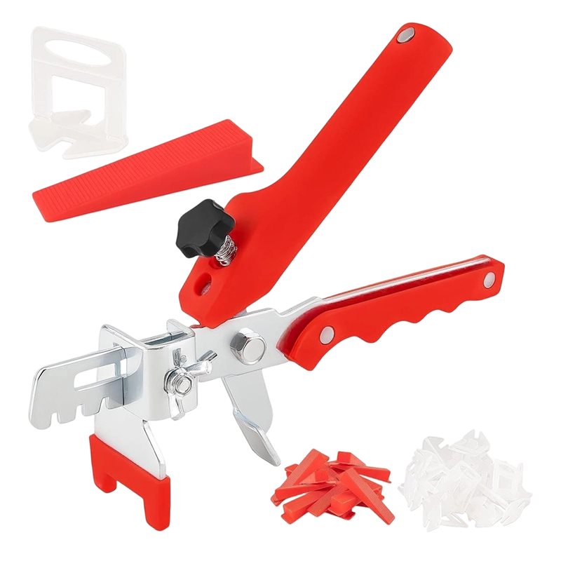Tile Leveling Clip - B03C-Fliesen-Nivelliersystem enthält 300 Stück 1/8-Zoll-Abstandshalter, 100