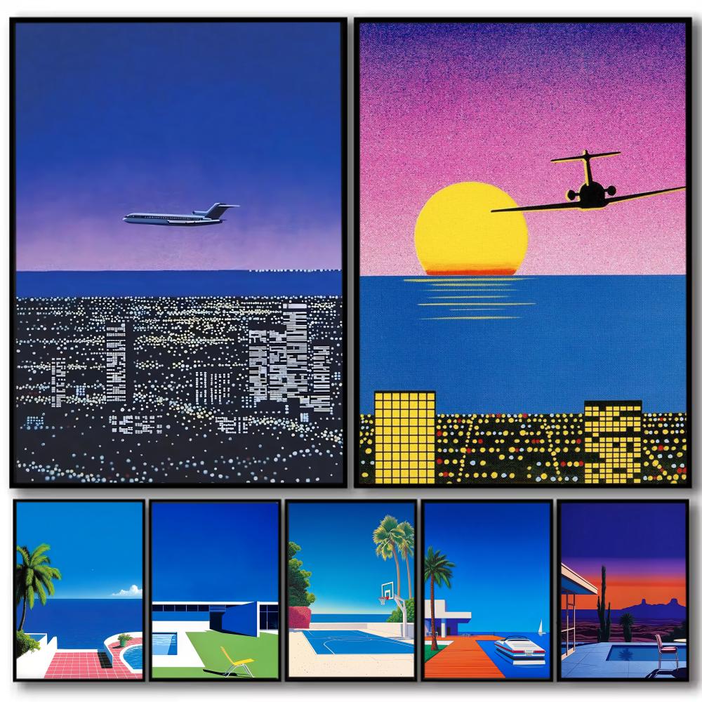 Wall Texture Spray - 1 Stück rahmenloses H-Hiroshi Nagai Kunstwerk,