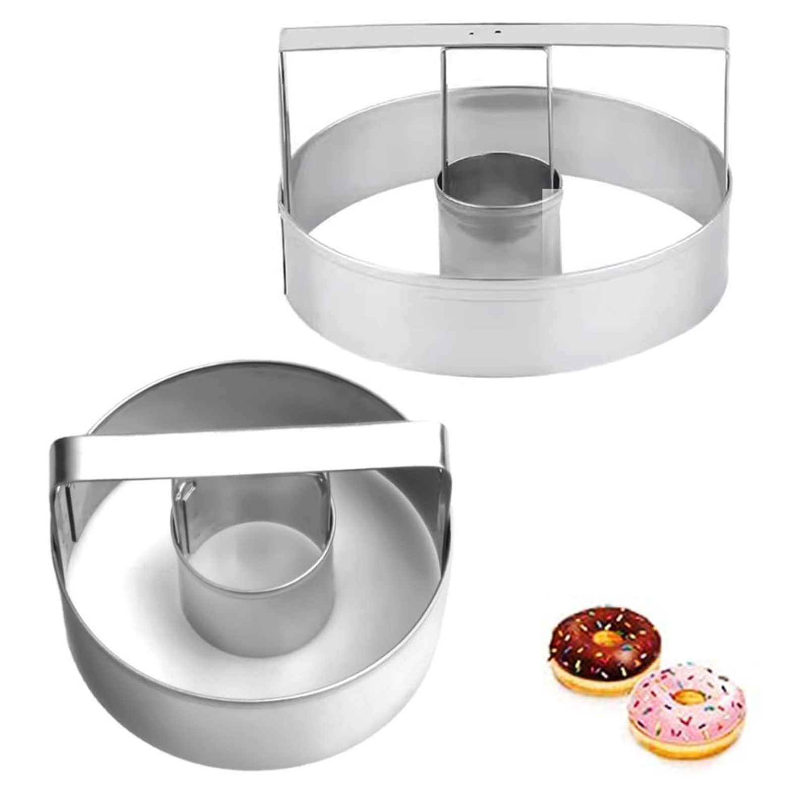 Home Improvement Diy - Edelstahl-Ausstechform für Kekse, Runde Donut-Form, Langlebige