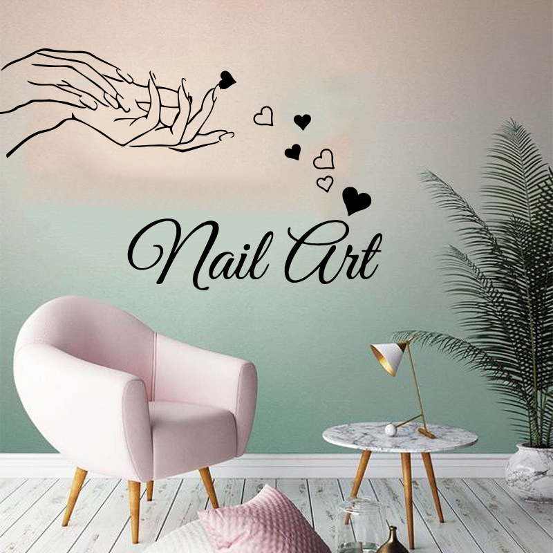Vinyl Floor Plank - Schönheit Nagel Salon Mädchen Hand Wand