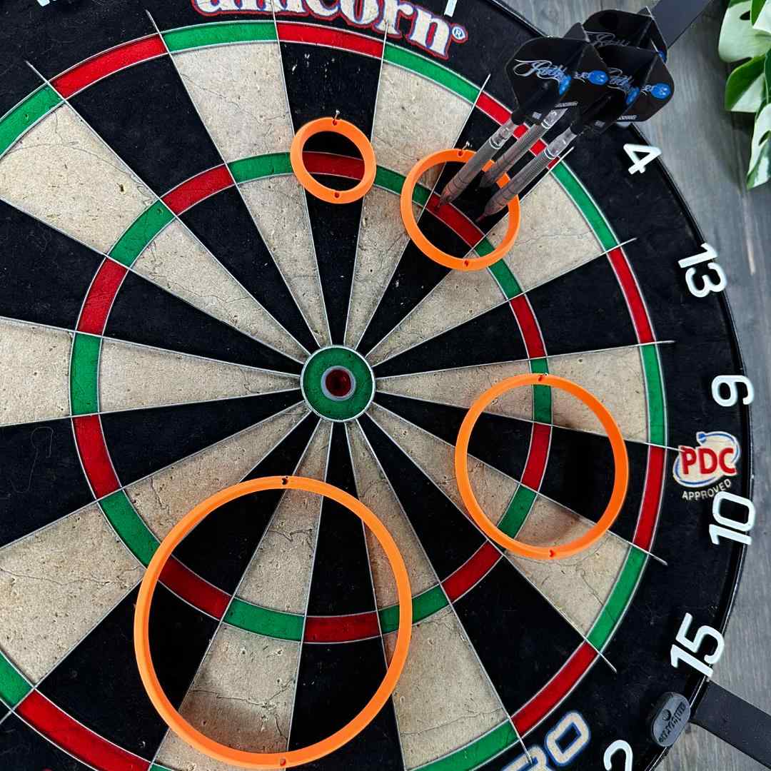 Home Improvement For Beginners - 4-teiliger Dart-Übungsring für Dartscheiben, verbessert die
