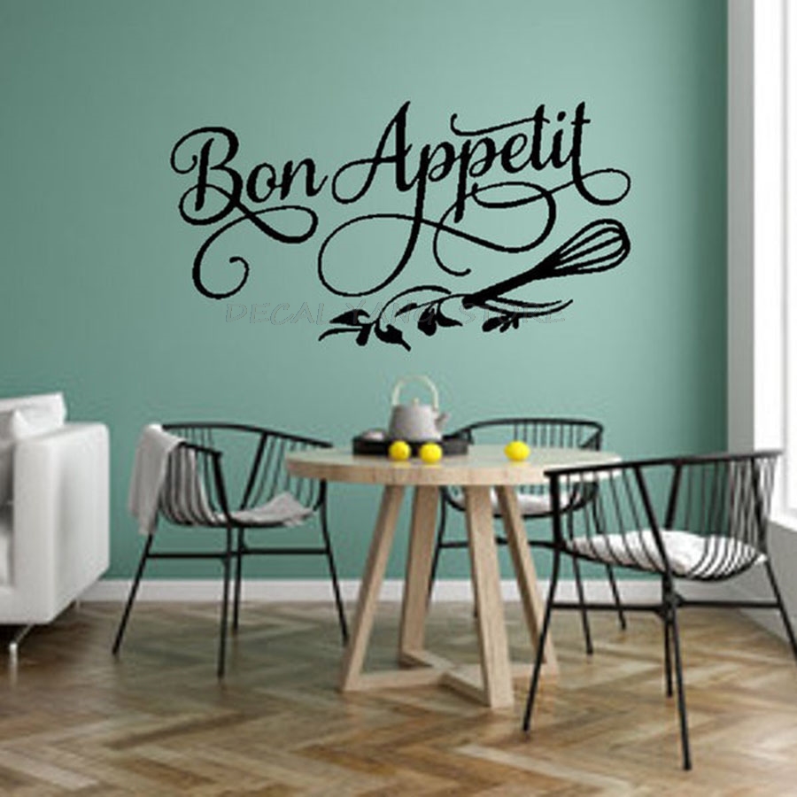 Vinyl Floor Plank - Gute Appetit Wand Aufkleber Esszimmer Küche