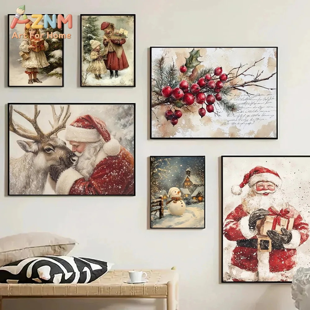 Vintage Weihnachts-Posterdruck – Wall Texture Spray Bewertung und Preis